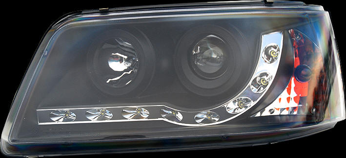 VW T5 headlights